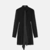 Crépe de Chine Lavallière-Minikleid