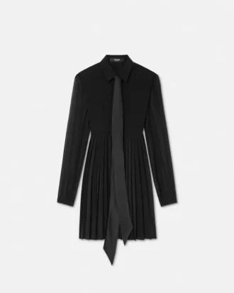 Crépe de Chine Lavallière-Minikleid