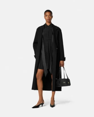 Crépe de Chine Lavallière-Minikleid