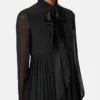Crépe de Chine Lavallière-Minikleid