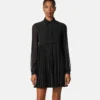 Crépe de Chine Lavallière-Minikleid