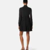 Crépe de Chine Lavallière-Minikleid