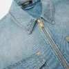 Denim-Overshirt mit Reißverschluss