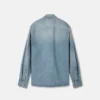 Denim-Overshirt mit Reißverschluss