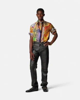 Distressed-Lederhose