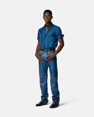 Distressed-Lederhose