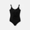 Drapierter Body aus Stretch-Crêpe-Jersey