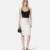 Drapierter Body aus Stretch-Crêpe-Jersey