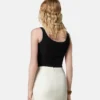 Drapierter Body aus Stretch-Crêpe-Jersey