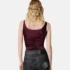 Drapierter Body aus Viskose-Jersey
