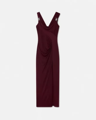 Drapiertes Kleid aus Viskose-Jersey