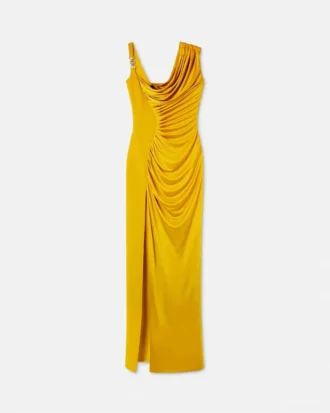 Drapiertes Kleid aus Viskose-Jersey