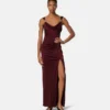 Drapiertes Kleid aus Viskose-Jersey