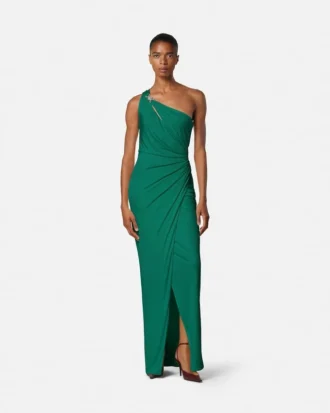 Drapiertes Kleid aus Viskose-Jersey