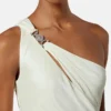 Drapiertes Kleid aus Viskose-Jersey