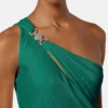 Drapiertes Kleid aus Viskose-Jersey