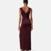 Drapiertes Kleid aus Viskose-Jersey