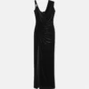 Drapiertes Samtkleid