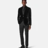 Einreihiger Blazer aus Samt