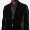 Einreihiger Blazer aus Samt