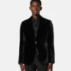 Einreihiger Blazer aus Samt
