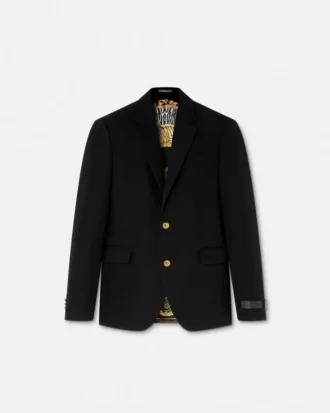 Einreihiger Blazer aus Wolle