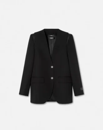 Einreihiger Blazer aus Wolle