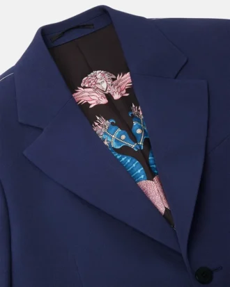Einreihiger Blazer aus Wolle