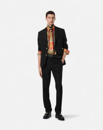 Einreihiger Blazer aus Wolle