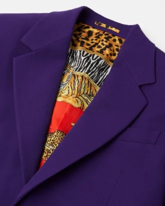 Einreihiger Blazer aus Wolle