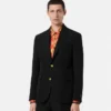 Einreihiger Blazer aus Wolle