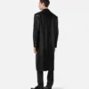 Einreihiger Mantel aus Plongé-Leder