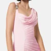 Envers-Satin-Crêpe-Drapiertes Abendkleid