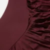 Envers-Satin-Crêpe-Drapiertes Abendkleid