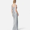 Envers-Satin-Crêpe-Drapiertes Abendkleid