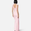 Envers-Satin-Crêpe-Drapiertes Abendkleid