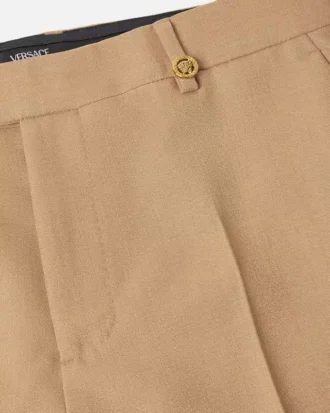 Formelle Hose aus melierter Wolle