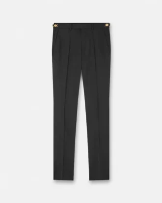 Formelle Hose aus Wolle mit schmalem Bein