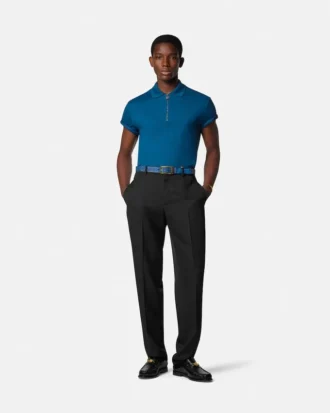Formelle Hose aus Wolle mit schmalem Bein