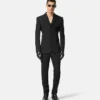 Formelle Hose aus Wolle mit schmalem Bein