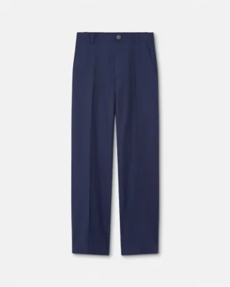 Gerade geschnittene Hose aus Wolle