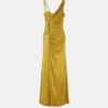 Gerafftes, fließendes Kleid