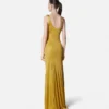 Gerafftes, fließendes Kleid