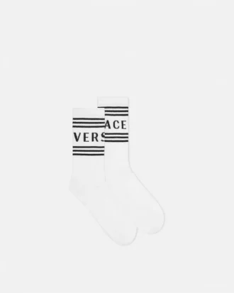 Gerippte Baumwollsocken