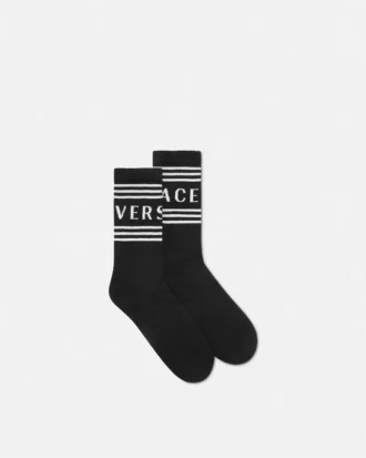 Gerippte Baumwollsocken
