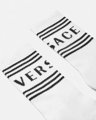 Gerippte Baumwollsocken
