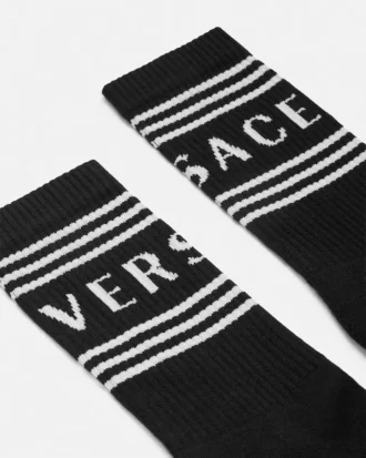 Gerippte Baumwollsocken