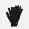 Gerippte Wollstrickhandschuhe