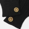 Gerippte Wollstrickhandschuhe