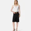 Geripptes Stretch-Baumwoll-Tanktop